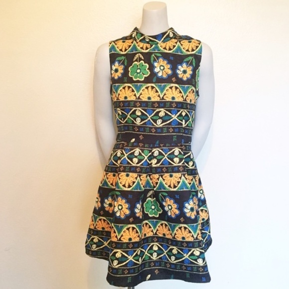 Moon Dresses & Skirts - Moon High Neck Fit and Flare Dress size Medium